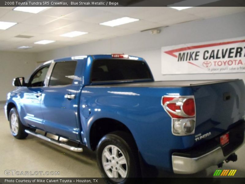 Blue Streak Metallic / Beige 2008 Toyota Tundra SR5 CrewMax