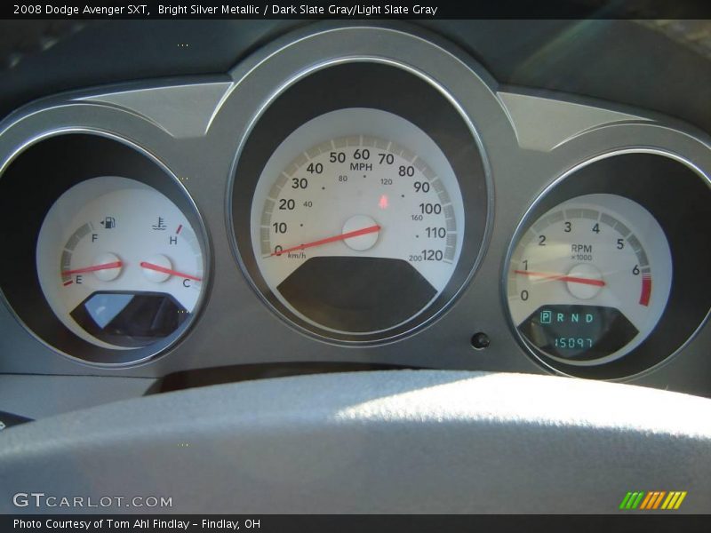 Bright Silver Metallic / Dark Slate Gray/Light Slate Gray 2008 Dodge Avenger SXT
