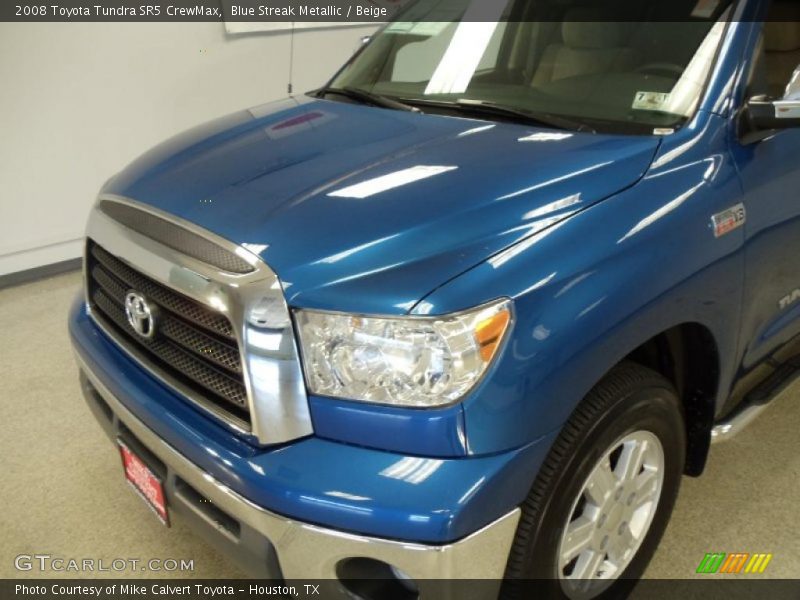 Blue Streak Metallic / Beige 2008 Toyota Tundra SR5 CrewMax