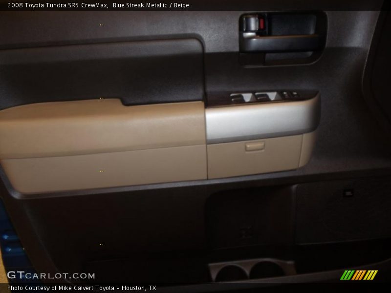 Blue Streak Metallic / Beige 2008 Toyota Tundra SR5 CrewMax