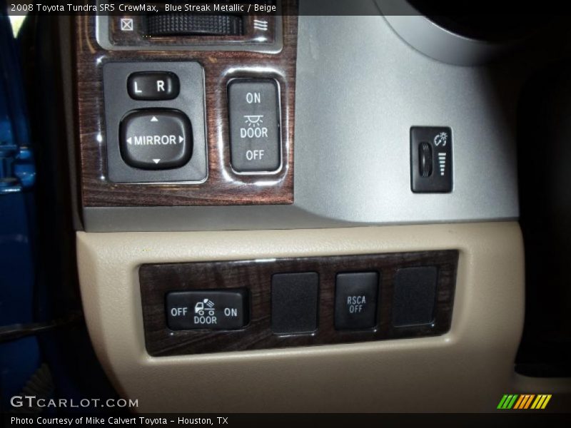 Blue Streak Metallic / Beige 2008 Toyota Tundra SR5 CrewMax