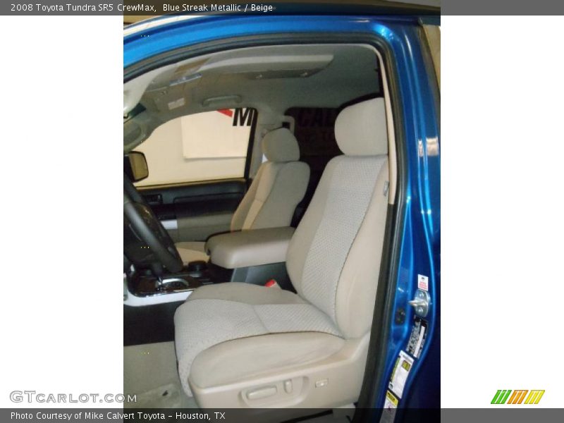 Blue Streak Metallic / Beige 2008 Toyota Tundra SR5 CrewMax