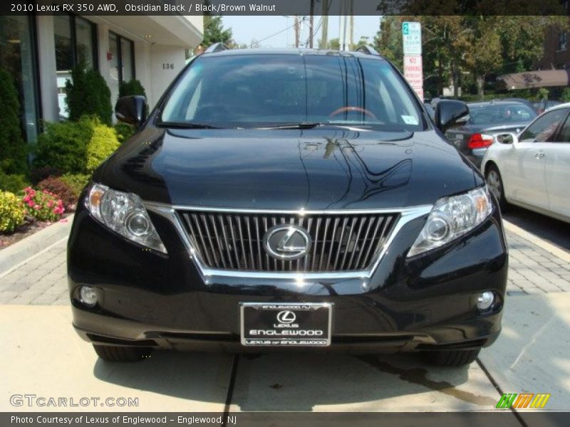 Obsidian Black / Black/Brown Walnut 2010 Lexus RX 350 AWD