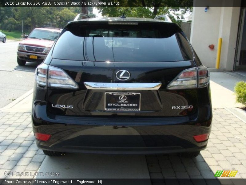 Obsidian Black / Black/Brown Walnut 2010 Lexus RX 350 AWD