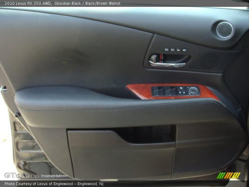 Obsidian Black / Black/Brown Walnut 2010 Lexus RX 350 AWD
