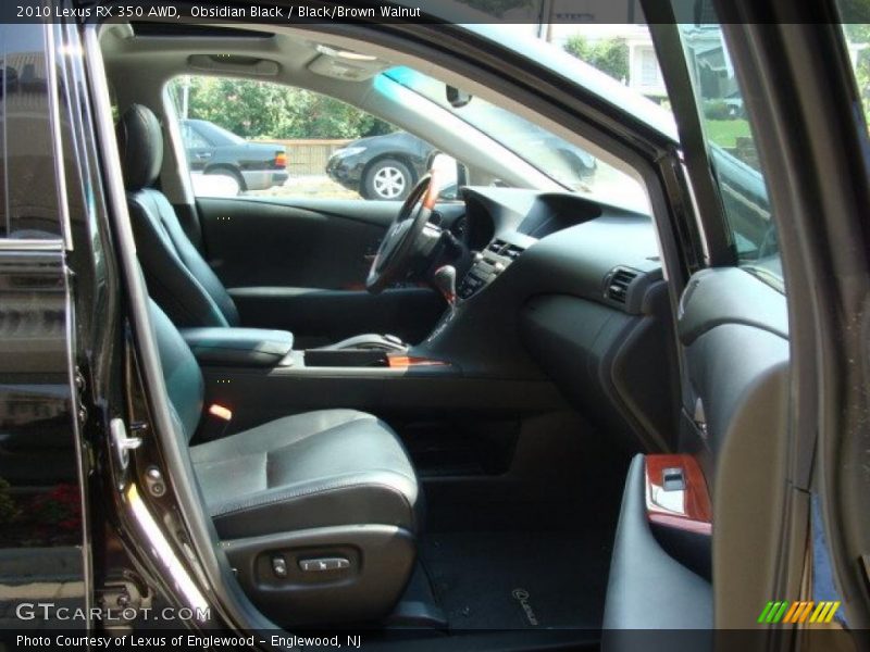 Obsidian Black / Black/Brown Walnut 2010 Lexus RX 350 AWD