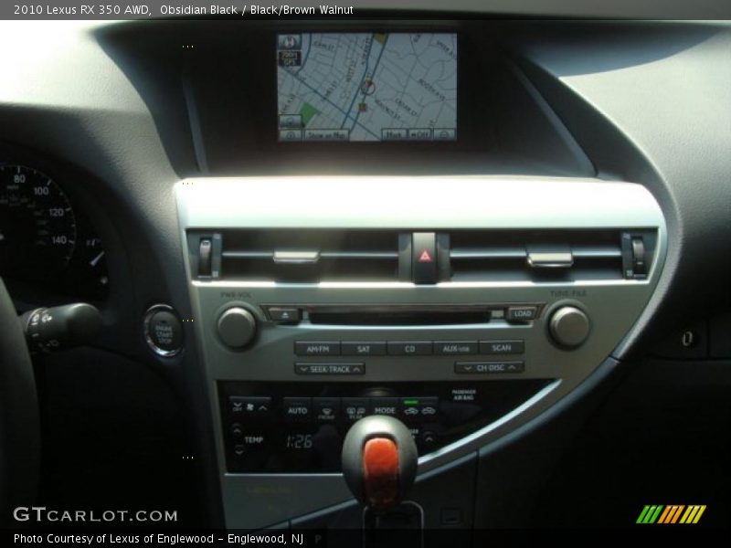 Obsidian Black / Black/Brown Walnut 2010 Lexus RX 350 AWD
