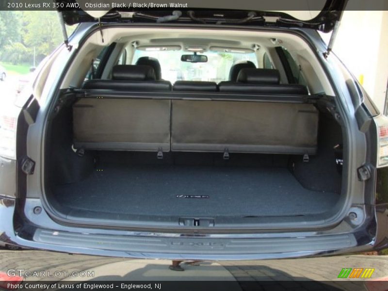 Obsidian Black / Black/Brown Walnut 2010 Lexus RX 350 AWD