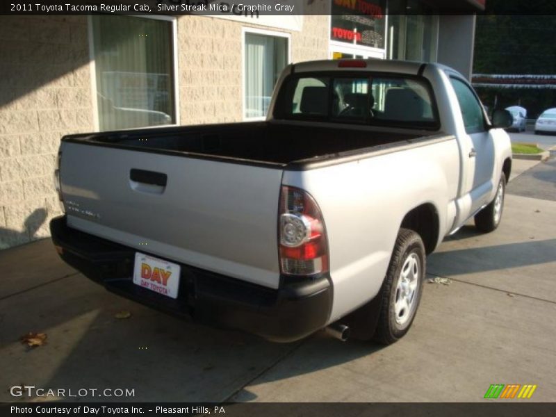 Silver Streak Mica / Graphite Gray 2011 Toyota Tacoma Regular Cab