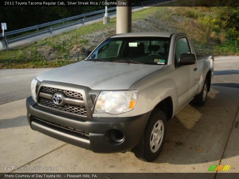 Silver Streak Mica / Graphite Gray 2011 Toyota Tacoma Regular Cab