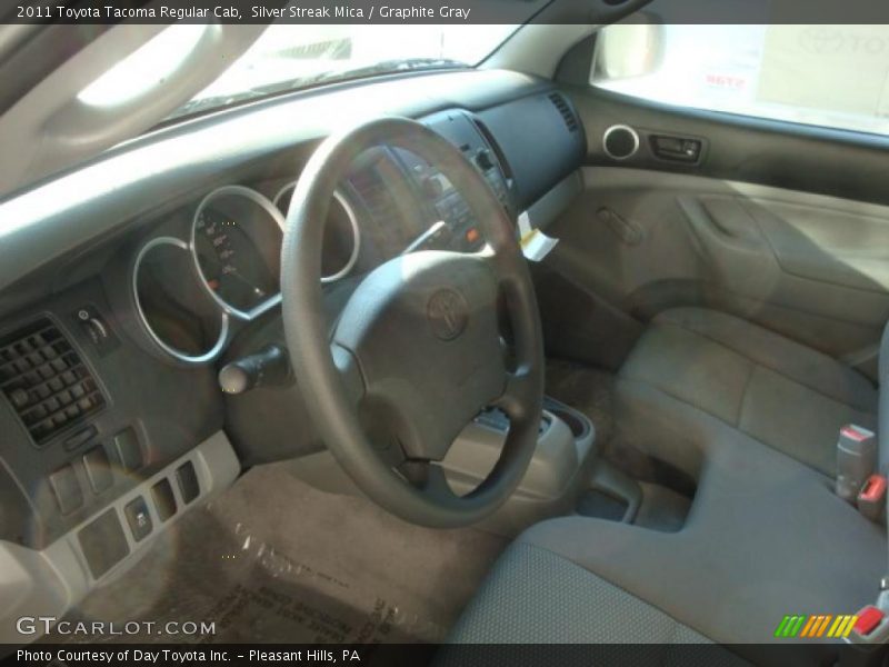 Silver Streak Mica / Graphite Gray 2011 Toyota Tacoma Regular Cab