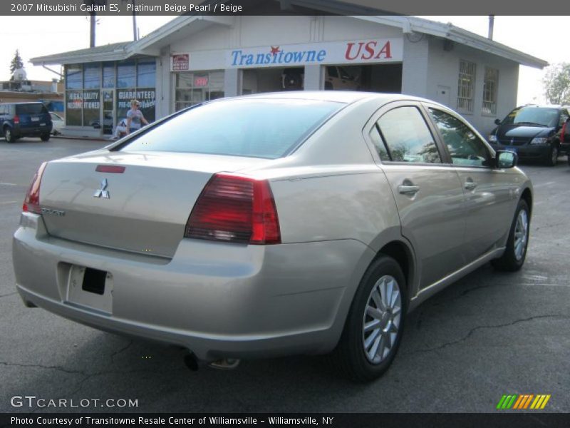 Platinum Beige Pearl / Beige 2007 Mitsubishi Galant ES