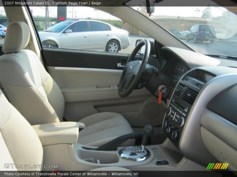 Platinum Beige Pearl / Beige 2007 Mitsubishi Galant ES