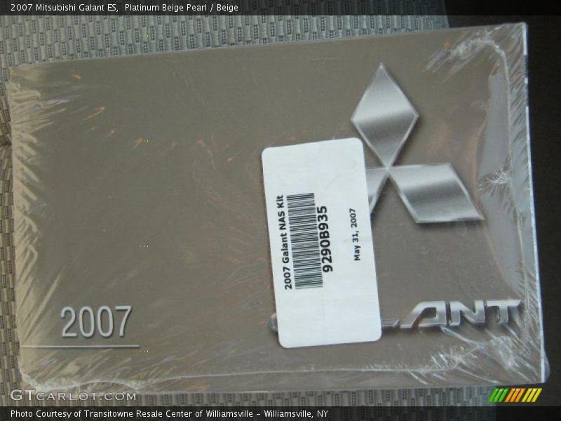 Platinum Beige Pearl / Beige 2007 Mitsubishi Galant ES