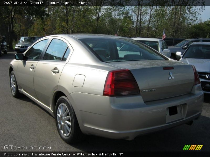 Platinum Beige Pearl / Beige 2007 Mitsubishi Galant ES