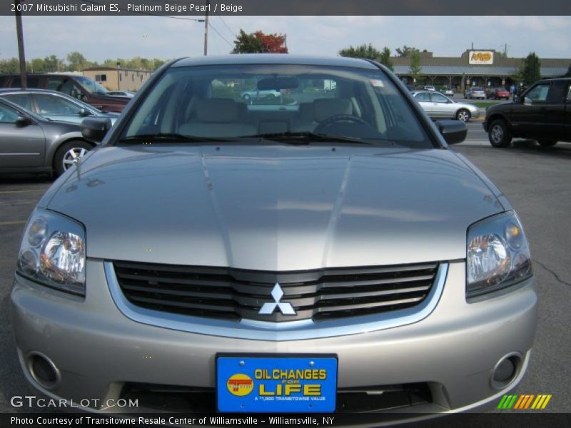 Platinum Beige Pearl / Beige 2007 Mitsubishi Galant ES