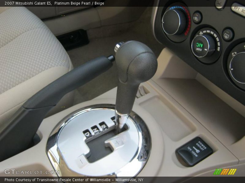 Platinum Beige Pearl / Beige 2007 Mitsubishi Galant ES