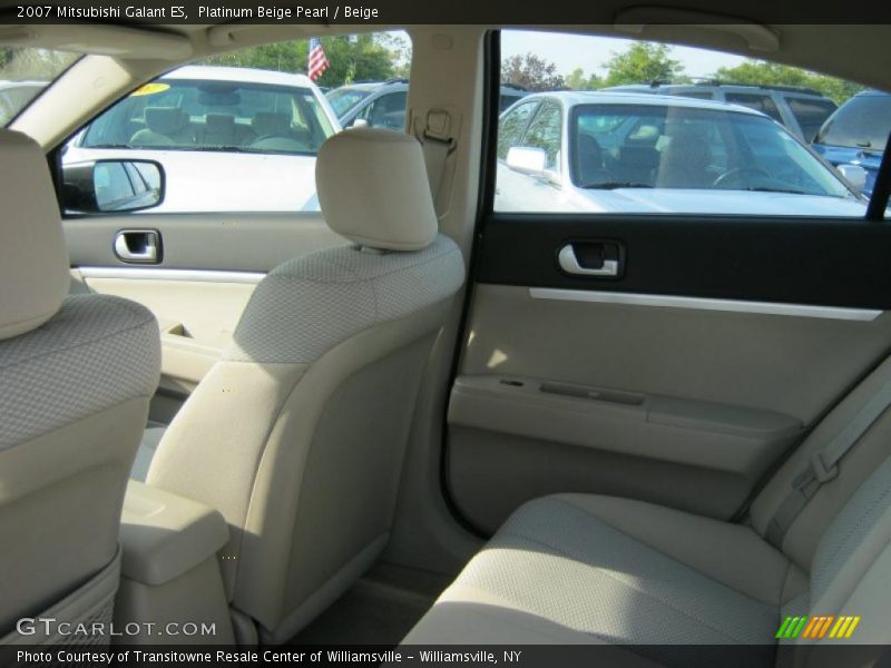 Platinum Beige Pearl / Beige 2007 Mitsubishi Galant ES