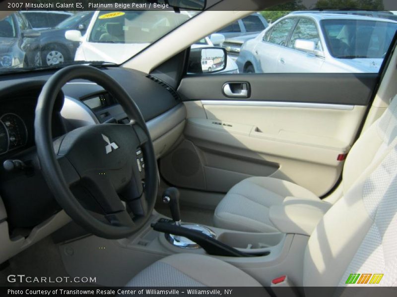 Platinum Beige Pearl / Beige 2007 Mitsubishi Galant ES