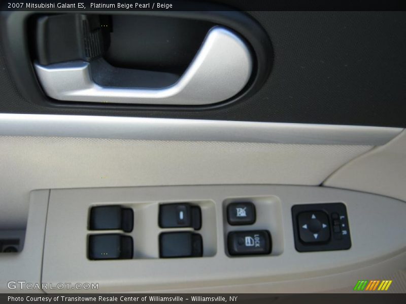 Platinum Beige Pearl / Beige 2007 Mitsubishi Galant ES