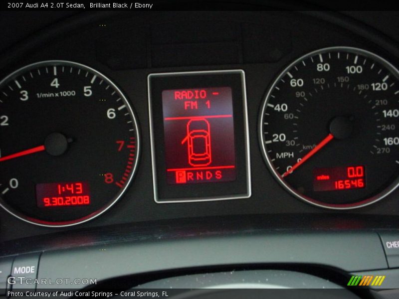 Brilliant Black / Ebony 2007 Audi A4 2.0T Sedan