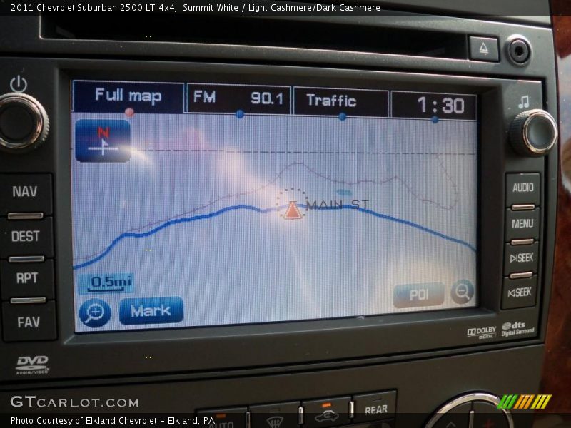 Summit White / Light Cashmere/Dark Cashmere 2011 Chevrolet Suburban 2500 LT 4x4