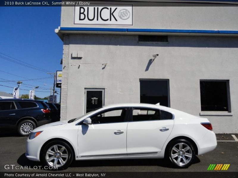 Summit White / Ebony 2010 Buick LaCrosse CXL