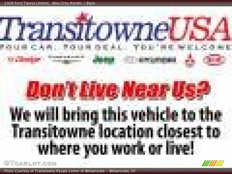 Alloy Grey Metallic / Black 2008 Ford Taurus Limited