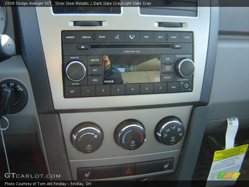 Silver Steel Metallic / Dark Slate Gray/Light Slate Gray 2008 Dodge Avenger SXT