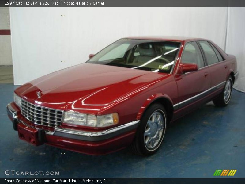 Red Tintcoat Metallic / Camel 1997 Cadillac Seville SLS