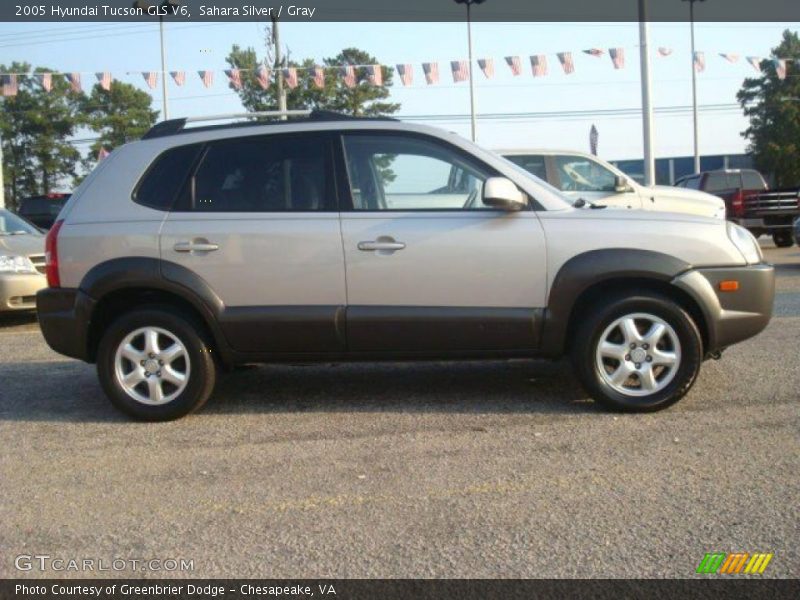 Sahara Silver / Gray 2005 Hyundai Tucson GLS V6