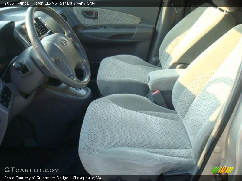 Sahara Silver / Gray 2005 Hyundai Tucson GLS V6