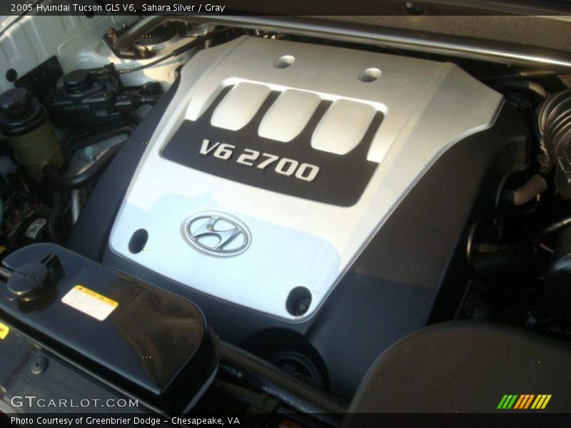Sahara Silver / Gray 2005 Hyundai Tucson GLS V6
