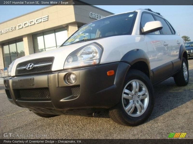 Stone White / Beige 2007 Hyundai Tucson SE