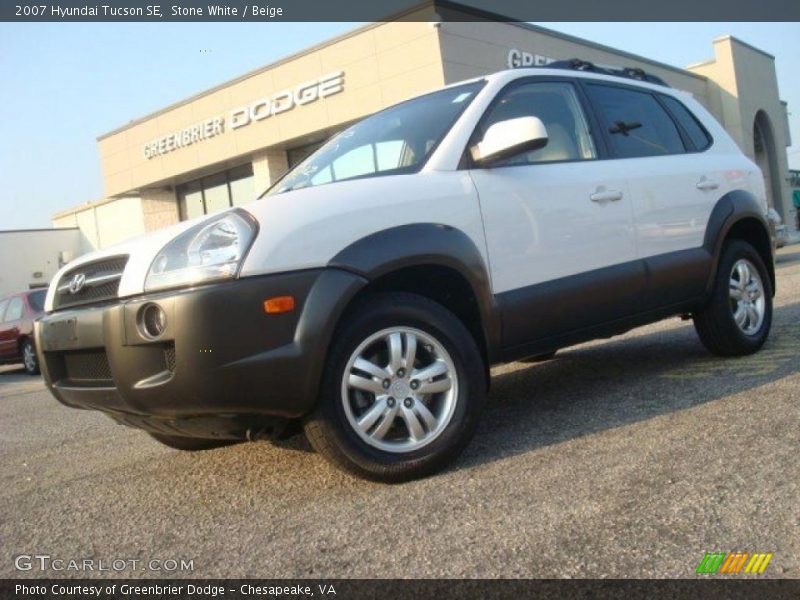 Stone White / Beige 2007 Hyundai Tucson SE