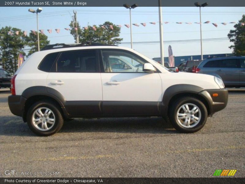 Stone White / Beige 2007 Hyundai Tucson SE