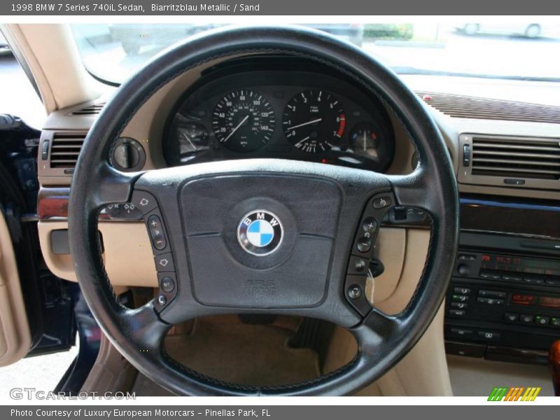 Biarritzblau Metallic / Sand 1998 BMW 7 Series 740iL Sedan