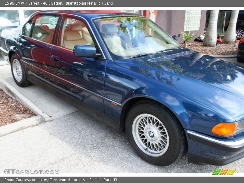 Biarritzblau Metallic / Sand 1998 BMW 7 Series 740iL Sedan