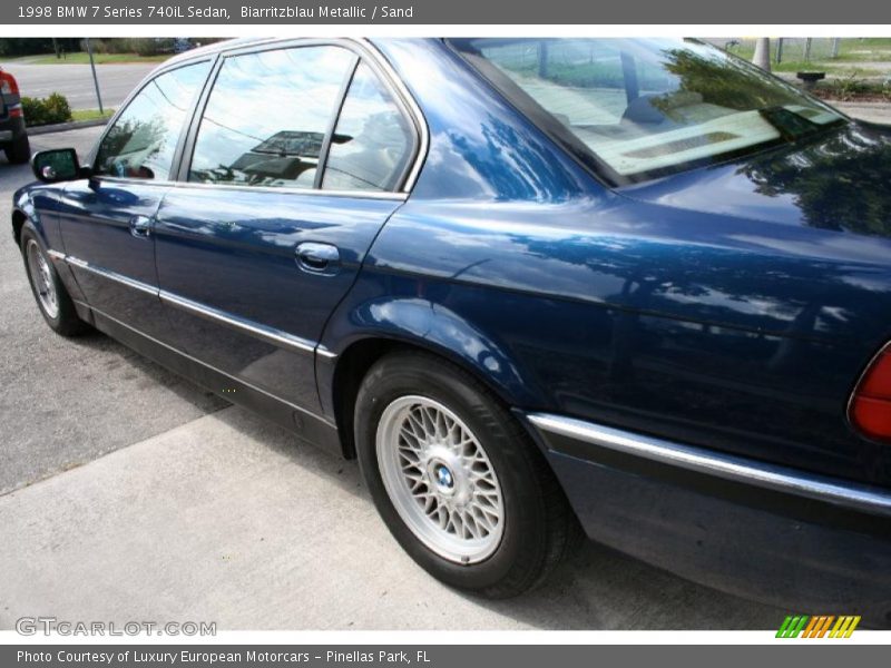 Biarritzblau Metallic / Sand 1998 BMW 7 Series 740iL Sedan