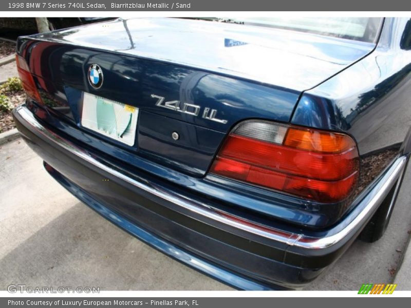 Biarritzblau Metallic / Sand 1998 BMW 7 Series 740iL Sedan