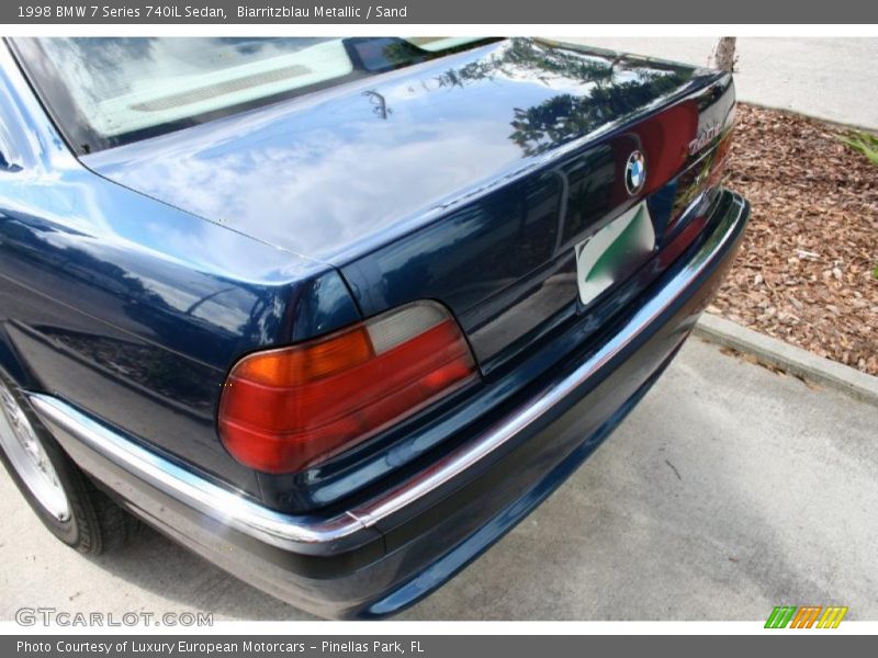 Biarritzblau Metallic / Sand 1998 BMW 7 Series 740iL Sedan