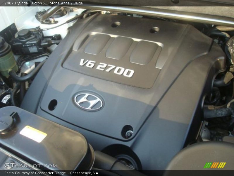 Stone White / Beige 2007 Hyundai Tucson SE