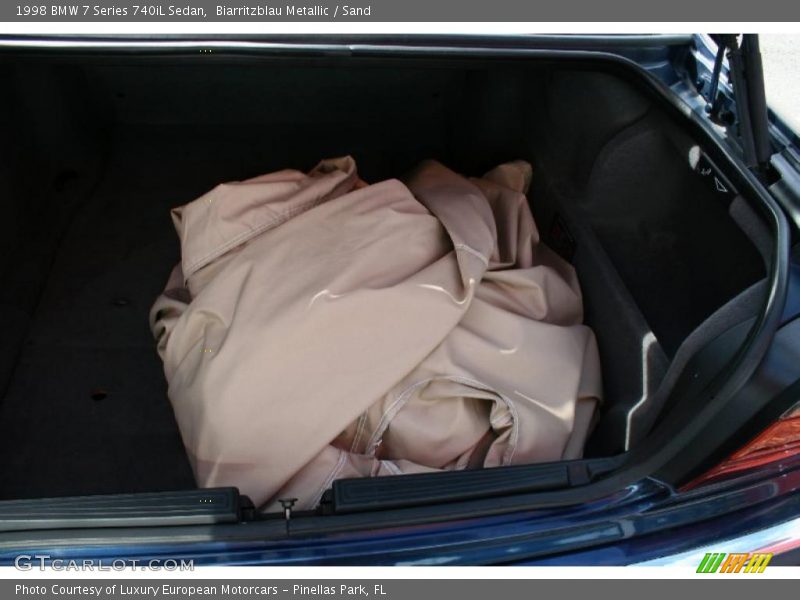Biarritzblau Metallic / Sand 1998 BMW 7 Series 740iL Sedan