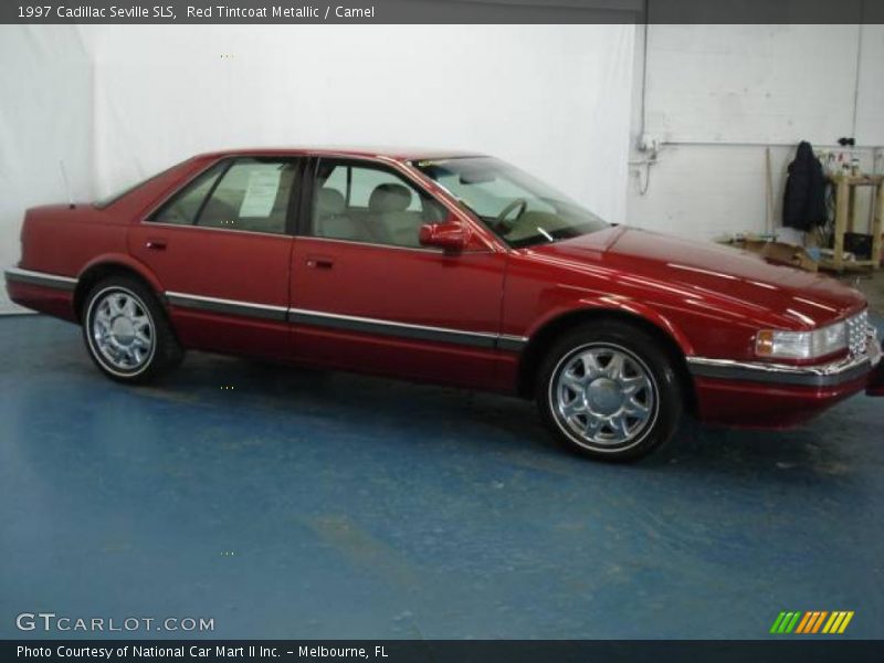 Red Tintcoat Metallic / Camel 1997 Cadillac Seville SLS
