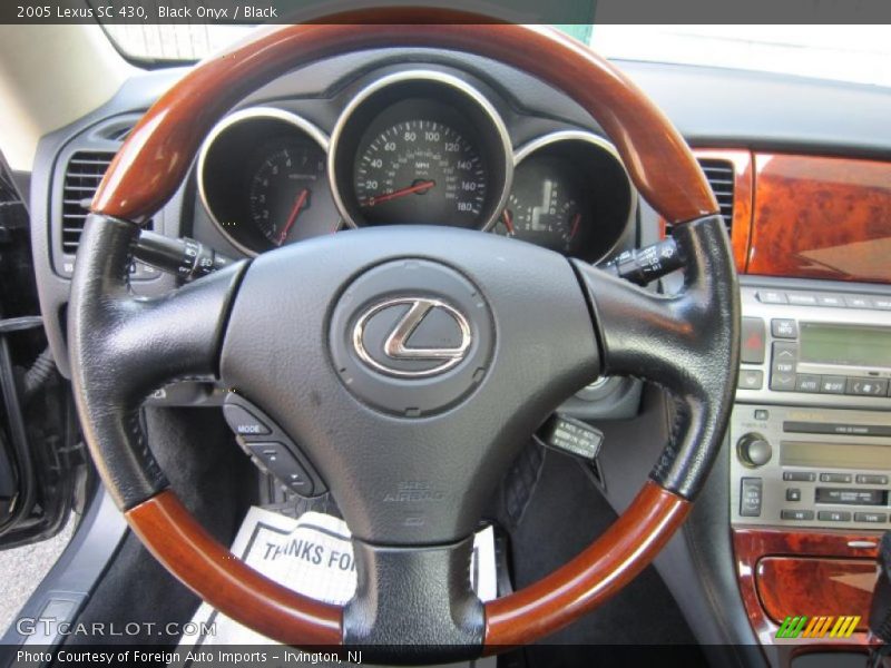 Black Onyx / Black 2005 Lexus SC 430