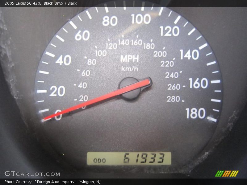 Black Onyx / Black 2005 Lexus SC 430