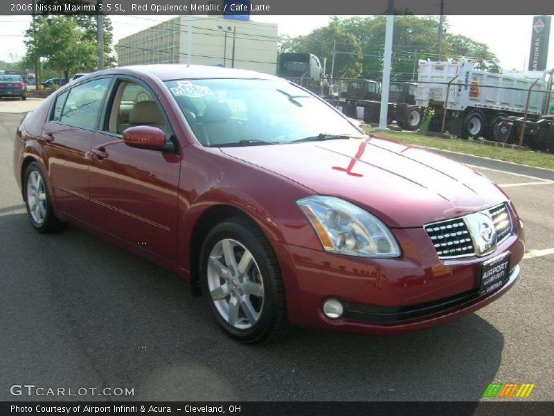 Red Opulence Metallic / Cafe Latte 2006 Nissan Maxima 3.5 SL