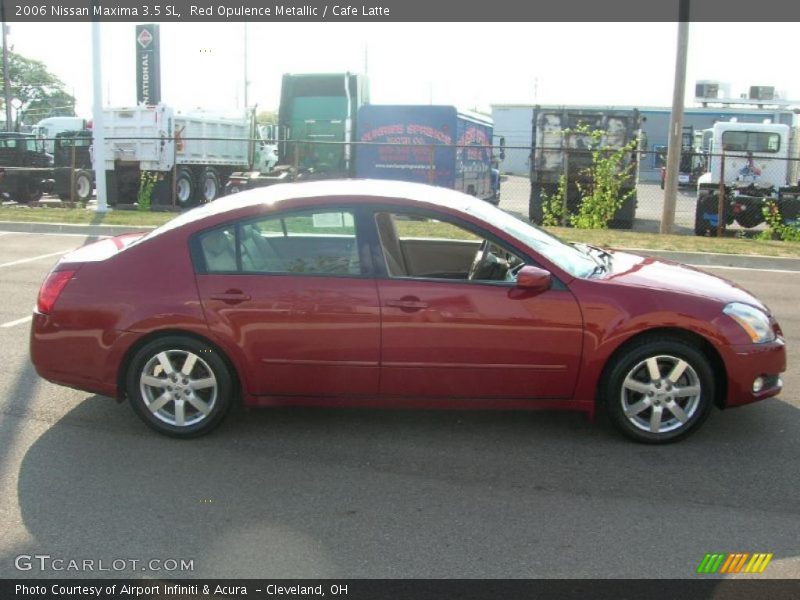 Red Opulence Metallic / Cafe Latte 2006 Nissan Maxima 3.5 SL