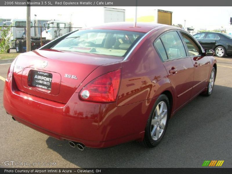 Red Opulence Metallic / Cafe Latte 2006 Nissan Maxima 3.5 SL