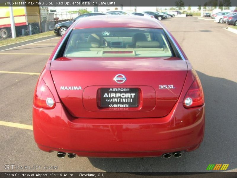 Red Opulence Metallic / Cafe Latte 2006 Nissan Maxima 3.5 SL